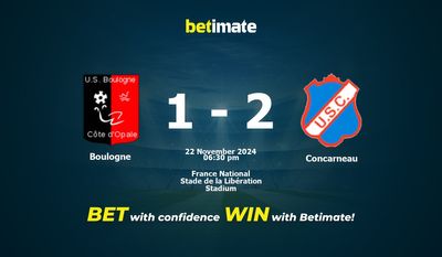 Boulogne vs Concarneau Prediction, Odds & Betting Tips 11/22/2024