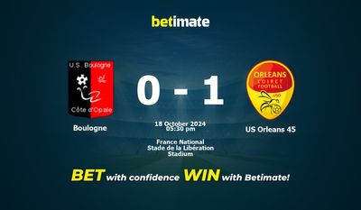 Boulogne vs US Orleans 45 Prediction, Odds & Betting Tips 10/18/2024