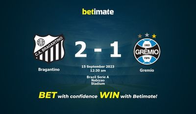 Bragantino vs Gremio Prediction, Odds & Betting Tips 09/15/2023