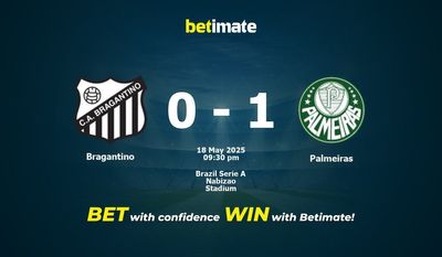 Bragantino vs Palmeiras Prediction, Odds & Betting Tips 05/18/2025