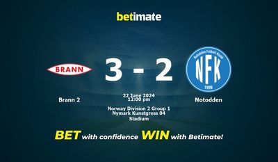 Brann 2 vs Notodden Prediction, Odds & Betting Tips 06/22/2024