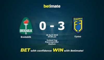 Breidablik vs Fjolnir Prediction, Odds & Betting Tips 04/18/2025