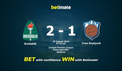 Breidablik vs Fram Reykjavik Prediction, Odds & Betting Tips 08/19/2024