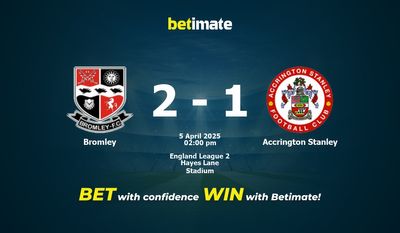 Bromley vs Accrington Stanley Prediction, Odds & Betting Tips 04/05/2025