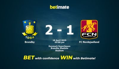 Brondby vs FC Nordsjaelland Prediction, Odds & Betting Tips 04/18/2025