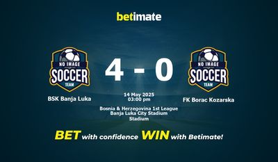 BSK Banja Luka vs FK Borac Kozarska Prediction, Odds & Betting Tips 05/14/2025