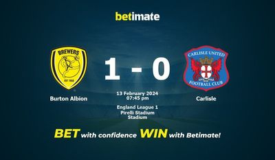 Burton Albion vs كارلايل التوقعات، الصعاب ونصائح الرهان 13/02/2024
