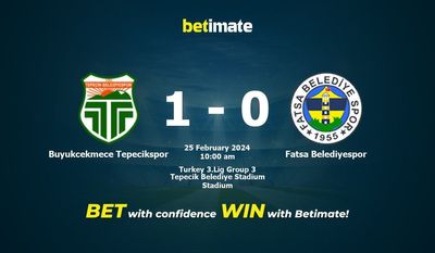 Buukcekmece Tepecikspor vs Fatsa Belediyespor التوقعات، الصعاب ونصائح الرهان 25/02/2024
