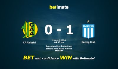 CA Aldosivi vs Racing Club Prediction, Odds & Betting Tips 04/19/2026