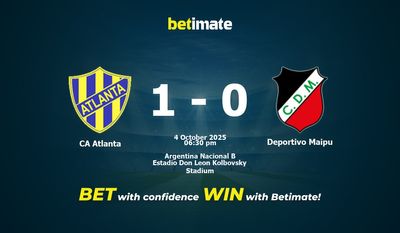 CA Atlanta vs Deportivo Maipu Prediction, Odds & Betting Tips 10/04/2025