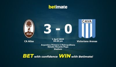 CA Atlas vs Victoriano Arenas Prediction, Odds & Betting Tips 04/01/2024