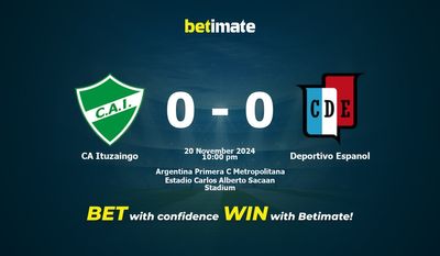 CA Ituzaingo vs. Deportivo Espanol Vorhersage, Quoten und Wetttipps 20.11.2024
