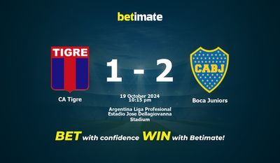 CA Tigre vs Boca Juniors Prediction, Odds & Betting Tips 10/19/2024