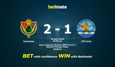 Cacereno vs CD Coria Prediction, Odds & Betting Tips 04/20/2025