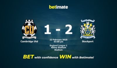 Прогнозы, коэффициенты и советы по ставкам на матч Cambridge Utd — Stockport 22.02.2025