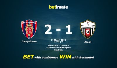 Campobasso vs Ascoli Prediction, Odds & Betting Tips 03/11/2025