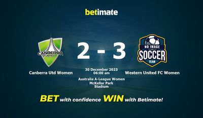 Canberra Utd Women vs Western United FC Women 预测、赔率和投注技巧 2023/12/30