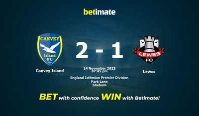 Canvey Island vs Lewes Prediction, Odds & Betting Tips 11/14/2023