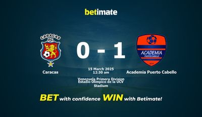 Caracas vs Academia Puerto Cabello Prediction, Odds & Betting Tips 03/15/2025