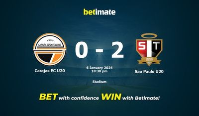 Carajas EC U20 vs Sao Paulo U20 التوقعات، الاحتمالات ونصائح الرهان 01/06/2024