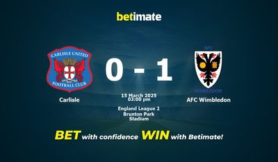 Carlisle vs AFC Wimbledon Prediction, Odds & Betting Tips 03/15/2025