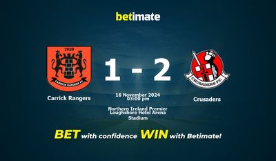Pronostici, quote e suggerimenti per le scommesse Carrick Rangers vs Crusaders 16/11/2024