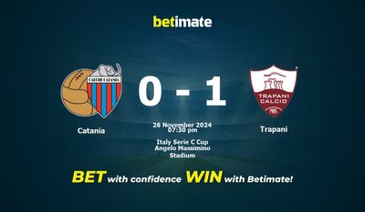 Catania vs Trapani Prediction, Odds & Betting Tips 11/26/2024