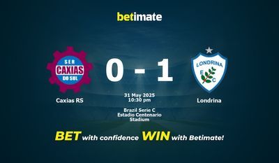Caxias RS vs Londrina Prediction, Odds & Betting Tips 05/31/2025