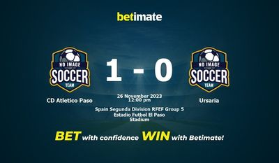 CD Atletico Paso vs Ursaria Prediction, Odds & Betting Tips 11/26/2023