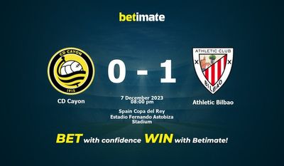 CD Cayon vs Athletic Bilbao Prediction, Odds & Betting Tips 12/07/2023