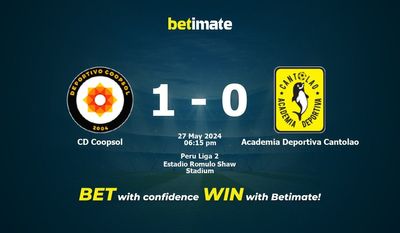 CD Coopsol vs Academia Deportiva Cantolao Prediction, Odds & Betting Tips 05/27/2024