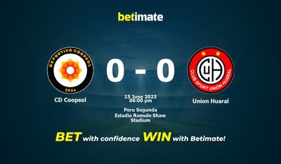 CD Coopsol vs Union Huaral Prediction, Odds & Betting Tips 06/15/2023