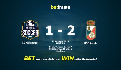 CD Galapagar vs RSD Alcala Prediction, Odds & Betting Tips 10/13/2024