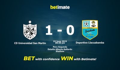 CD Universidad San Martin vs Deportivo Llacuabamba Prediction, Odds & Betting Tips 06/19/2023