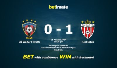 CD Walter Ferretti vs Real Esteli Prediction, Odds & Betting Tips 08/11/2024