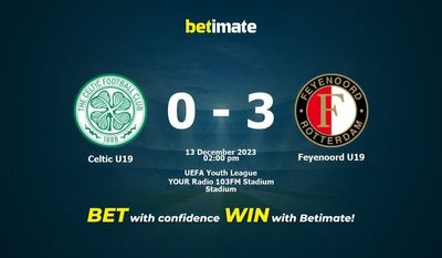 Celtic U19 vs Feyenoord U19 التنبؤ، الصعاب & نصائح الرهان 13/12/2023