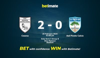 تشيزينا vs Asd Pineto Calcio التوقعات، الصعاب ونصائح الرهان 25/02/2024
