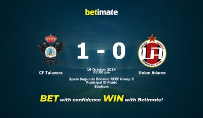 CF Talavera vs Union Adarve Prediction, Odds & Betting Tips 10/19/2024