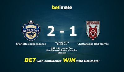 Charlotte Independence vs Chattanooga Red Wolves Prediction, Odds & Betting Tips 06/14/2024