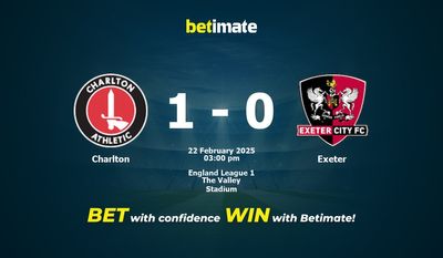 Predicción, probabilidades y consejos de apuestas para Charlton vs Exeter 22/02/2025