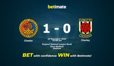 Chester vs Chorley Pronostici, quote e consigli sulle scommesse 23/11/2024