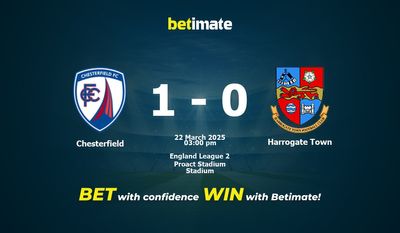 Chesterfield vs Harrogate Town Prediction, Odds & Betting Tips 03/22/2025