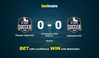 Chinese Taipei U23 vs Indonesia U23 Prediction, Odds & Betting Tips 09/21/2023