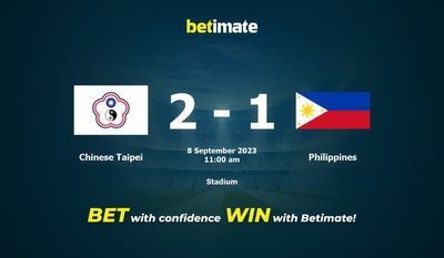 Chinese Taipei vs Philippines Prediction, Odds & Betting Tips 09/08/2023