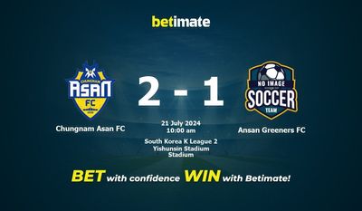 Chungnam Asan FC vs Ansan Greeners FC Prediction, Odds & Betting Tips 07/21/2024