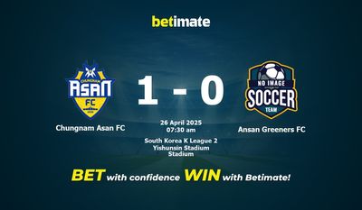 Chungnam Asan FC vs Ansan Greeners FC Prediction, Odds & Betting Tips 04/26/2025