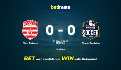 Club Africain vs Stade Tunisien Prediction, Odds & Betting Tips 03/13/2025
