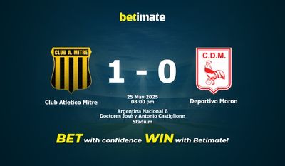 Club Atletico Mitre vs Deportivo Moron Prediction, Odds & Betting Tips 05/25/2025