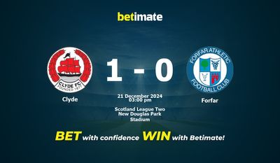 Pronostic, cotes et conseils de paris pour Clyde vs Forfar 21/12/2024