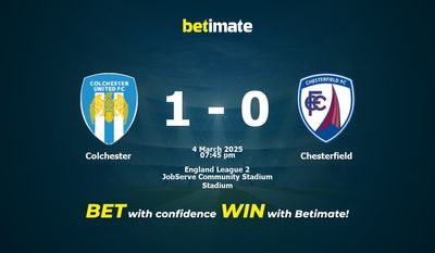 Colchester vs Chesterfield Prediction, Odds & Betting Tips 03/04/2025